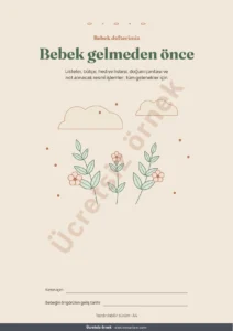 Bebek gelmeden önce — Bebek gelmeden önce — yazdırılabilir bebek defteri ve bütçe tablosu, geleneğiniz ne olursa olsun