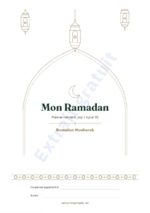 Mon Ramadan — Mon Ramadan — Planner non daté, 30 jours