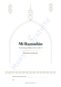 Mi Ramadán — Mi Ramadán — Planificador sin fechas, 30 días