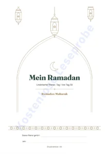 Mein Ramadan — Mein Ramadan — Undatierter Planer für 30 Tage