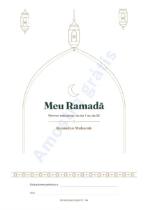 Meu Ramadã — Meu Ramadã — Planner sem datas, 30 dias