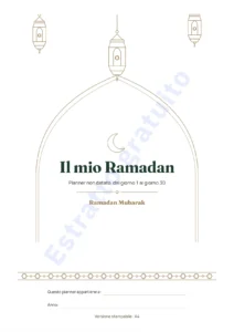 Il mio Ramadan — Il mio Ramadan — Planner non datato, 30 giorni