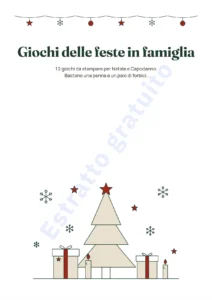 Giochi delle feste in famiglia — Giochi delle feste in famiglia — 12 giochi da stampare per Natale e Capodanno