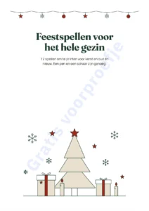 Feestspellen voor het hele gezin — Feestspellen voor het hele gezin — 12 spellen om te printen voor kerst en oud en nieuw