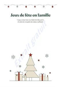 Jeux de fête en famille — Jeux de fête en famille — 12 jeux à imprimer pour Noël et le Nouvel An