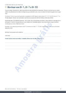 Revisar em D+1, D+7 e D+30 — Meu diário de idioma — 90 dias de estudo e vocabulário, para qualquer idioma (PDF para imprimir)