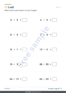 I add — My vacation workbook — numbers, logic, journal and nature, ages 6-9 (printable PDF and tablet version)