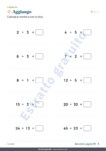 Aggiungo — Il mio quaderno delle vacanze — numeri, logica, diario e natura, 6-9 anni (PDF da stampare e versione per tablet)