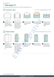 Pas à pas (1) — Les enveloppes de la fête — 4 gabarits à imprimer et plier sans colle, cartes et étiquettes (PDF A4 et Letter)