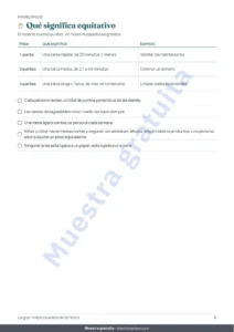 Qué significa equitativo — La gran limpieza antes de la fiesta — planificador de 4 semanas y reparto justo de tareas para 2 a 6 personas (PDF para imprimir)