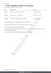 O que significa dividir com justiça — A grande faxina antes da festa — cronograma de 4 semanas e divisão justa das tarefas para 2 a 6 pessoas (PDF para imprimir)