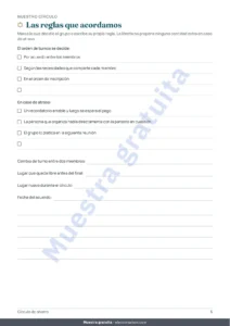 Las reglas que acordamos — Círculo de ahorro — el registro de tu tanda entre personas de confianza: hoja de cálculo y libreta PDF (compatible con Excel, Google Sheets y LibreOffice)