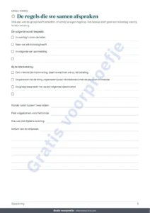De regels die we samen afspraken — Spaarkring (kasmoni, tontine) — het register van je kring onder vertrouwde mensen: spreadsheet en PDF-boekje (compatibel met Excel, Google Sheets en LibreOffice)