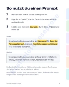 So nutzt du einen Prompt — KI-Sprachführer
