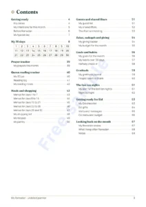Contents — My Ramadan — Undated 30-Day Planner
