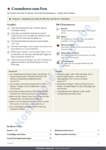So geht's — Countdown zum Fest — Adventskalender mit 24 Aktivitätskarten für die Familie zum Ausdrucken