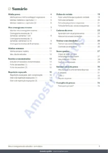 Sumário — Cronograma de estudos para provas — cronograma reverso, repetição espaçada e fichas para preencher (PDF sem datas)