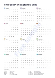 The year at a glance — Ecliptic 2027 — Essential