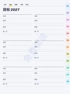目标 — 黄道 2027 — 高级版