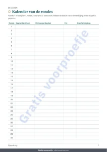 Kalender van de rondes — Spaarkring (kasmoni, tontine) — het register van je kring onder vertrouwde mensen: spreadsheet en PDF-boekje (compatibel met Excel, Google Sheets en LibreOffice)