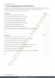 Zum Anfang, dann als Nächstes — Bevor das Baby kommt — Planer für die Ankunft zum Ausdrucken und Budget-Tabelle, für jede Tradition