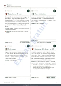 Cartes 1–4 — Compte à rebours des fêtes — 24 cartes d&rsquo;activités en famille à imprimer (calendrier de l&rsquo;Avent)