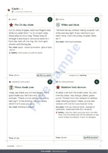 Cards 1–4 — Holiday Countdown — 24 Printable Family Activity Cards (Advent Calendar)