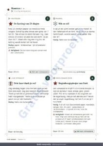 Kaarten 1–4 — Aftellen naar de feestdagen — adventskalender met 24 activiteitenkaarten voor het gezin om te printen