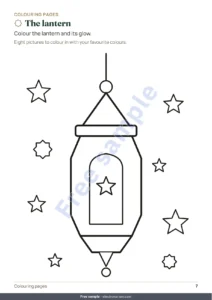 The lantern — My Ramadan Activity Book — Games, Colouring and Kind Acts, Ages 5-10