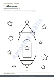 A lanterna — Meu caderno do Ramadã — Jogos, desenhos para colorir e boas ações, 5-10 anos