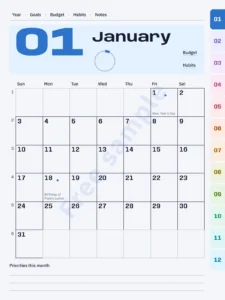 January — Ecliptic 2027 — Premium