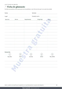 Ficha de gimnasio — Mi cuaderno de sesiones — diario de entrenamiento de 12 semanas (caminata, carrera, gimnasio), PDF para imprimir