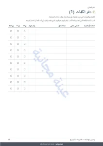 دفتر الكلمات (1) — يومياتي مع اللغة — 90 يومًا من التعلّم والمفردات، لأي لغة (ملف PDF للطباعة)