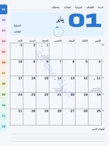 يناير — مسار الشمس 2027 — بريميوم
