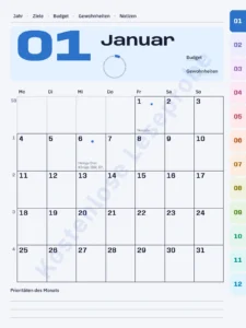 Januar — Ekliptik 2027 — Premium