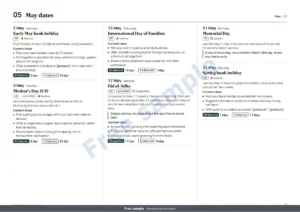May dates — 2027 Marketing Calendar — dates by market and post ideas, PDF + spreadsheet + calendar file