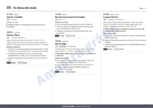 As datas de maio — Calendário de marketing 2027 — datas comemorativas do Brasil e ideias de posts, PDF + planilha + agenda