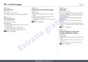 Le date di maggio — Calendario marketing 2027 — ricorrenze in Italia e idee per i post, PDF + foglio di calcolo + agenda