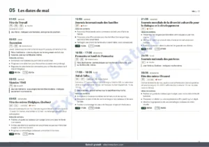 Les dates de mai — Calendrier marketing 2027 — dates par pays et idées de publication, PDF + tableur + agenda