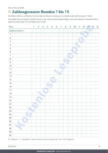 Zahlungsraster: Runden 1 bis 15 — Sparkreis — das Register Ihres Kreises unter Vertrauten: Tabelle und PDF-Heft (kompatibel mit Excel, Google Sheets und LibreOffice)