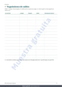Seguimiento de saldos — Control de clases particulares — plantilla Excel de estudiantes, clases y pagos + cuaderno PDF para imprimir (Excel, Google Sheets y LibreOffice)