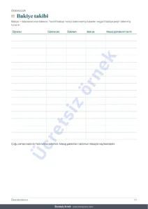 Bakiye takibi — Özel ders takip tablosu — öğrenciler, dersler ve ödemeler için tablo + yazdırılabilir PDF defter (Excel, Google Sheets ve LibreOffice)