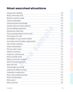Most searched situations — The AI Phrasebook