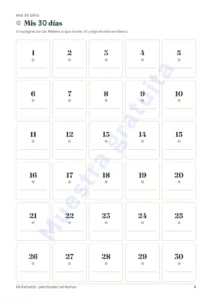 Los 30 días — Mi Ramadán — Planificador sin fechas, 30 días