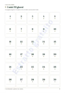 I 30 giorni — Il mio Ramadan — Planner non datato, 30 giorni