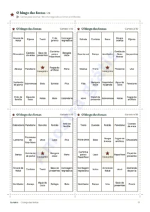O bingo das festas · Cartas para recortar — Jogos de festa em família — 12 jogos para imprimir no Natal e no Réveillon