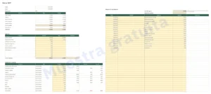 Marzo — Presupuesto 2027 — plantilla Excel y Google Sheets, mes a mes, en tu moneda