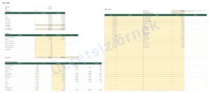 Mart — Bütçe 2027 — Excel ve Google E-Tablolar bütçe tablosu, ay ay, kendi para biriminizle