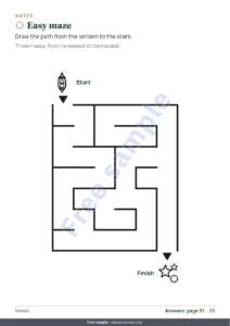 Easy maze — My Ramadan Activity Book — Games, Colouring and Kind Acts, Ages 5-10