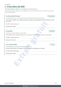Trois idées de défi — Défi d’épargne — carnet PDF à cocher et classeur calculé, dans votre devise (compatible Excel, Google Sheets et LibreOffice)